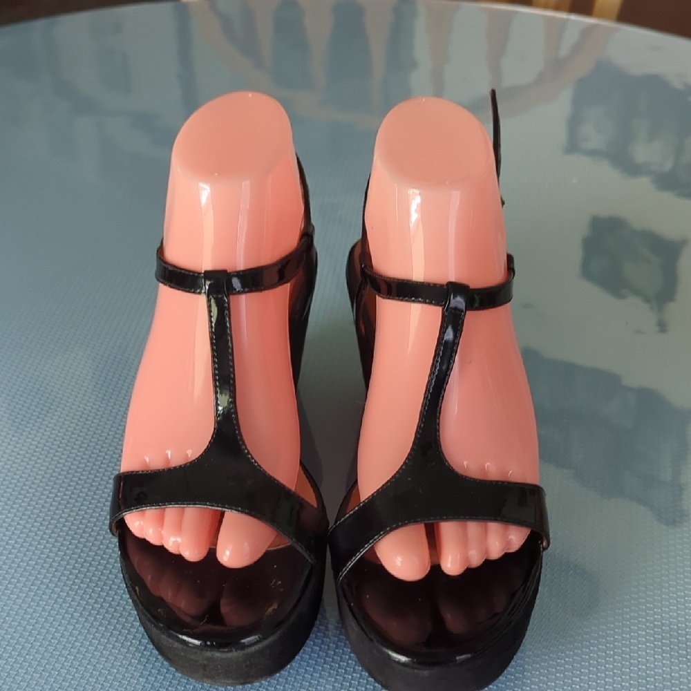 Corso Como Black Platform Sandals